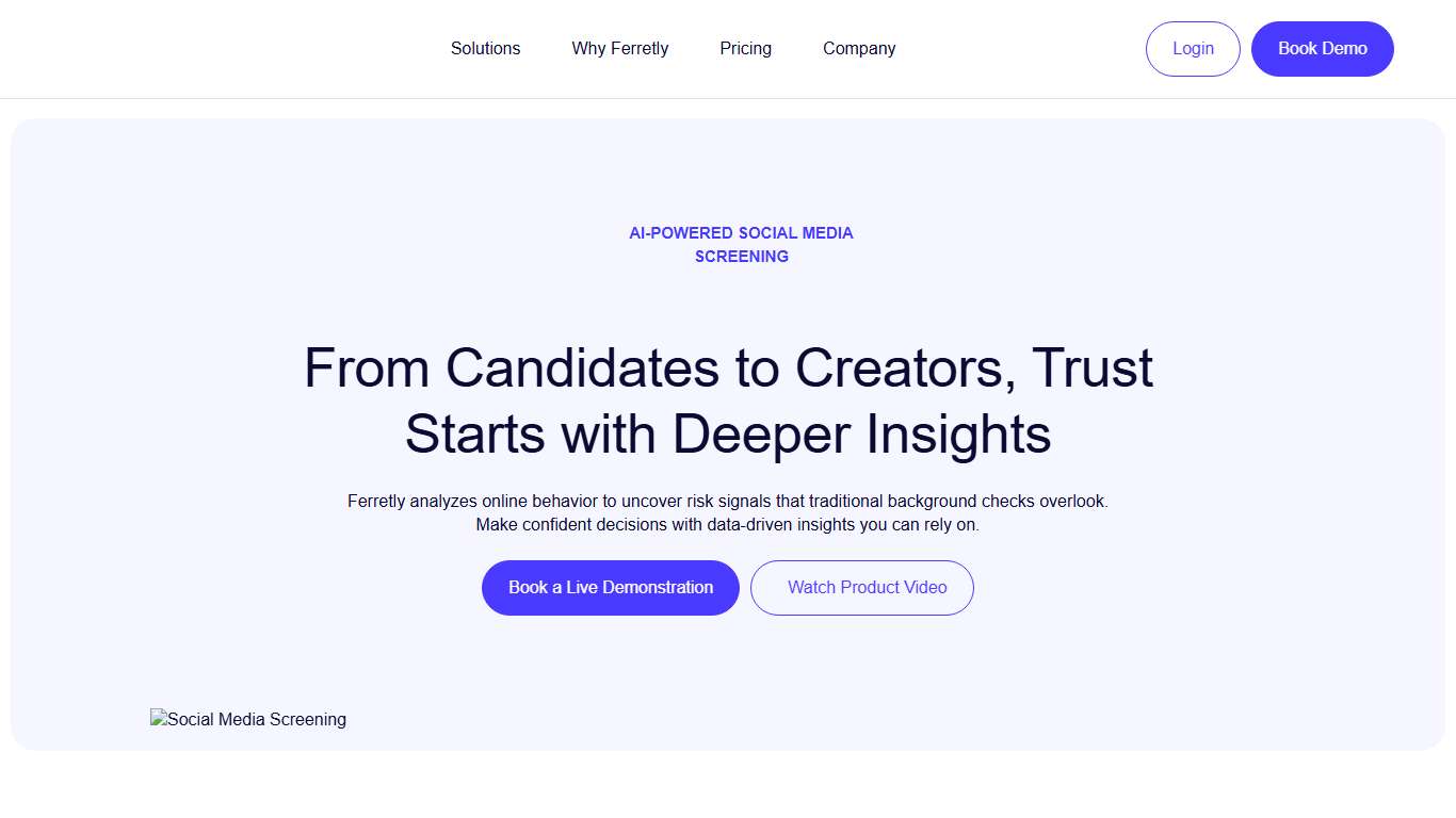AI-Powered Social Media Background Screening Ferretly